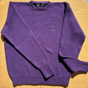 Vintage Polo by Ralph Lauren Purple Cotton Sweater